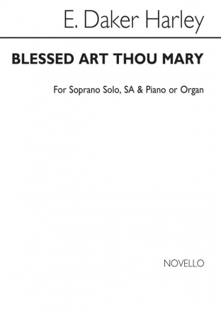 E. Harley, Ed Blessed Art Thou Mary V/S 2-part Vocal and Piano Chorpartitur