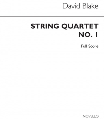 David Blake, String Quartet No.1 Full Score Streichquartett Partitur