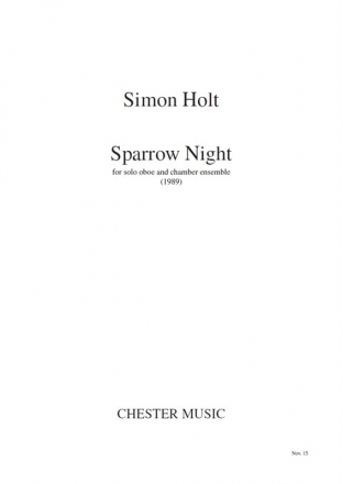 Simon Holt: Sparrow Night (Study Score) Oboe, Chamber Group Study Score