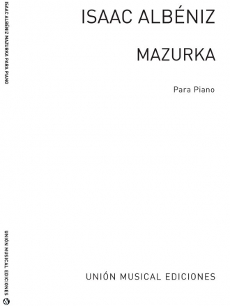 Isaac Albniz, Mazurka No.10 Klavier Buch