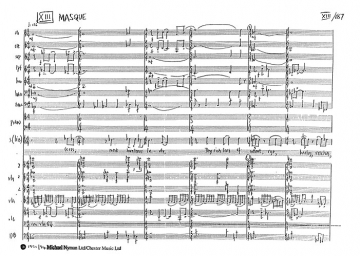 The Masque for 2 sopranos, alto and band score