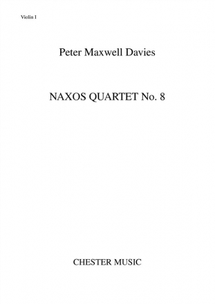 Peter Maxwell Davies: Naxos Quartet No.8 (Parts) Violin, String Quartet Parts