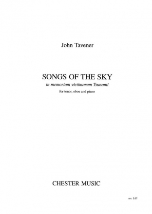 John Tavener: Songs Of The Sky Oboe, Tenor, Piano Accompaniment Score and Parts