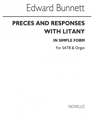 Edward Bunnett, Preces And Responses With Litany (In Simple Form) SATB and Organ Chorpartitur