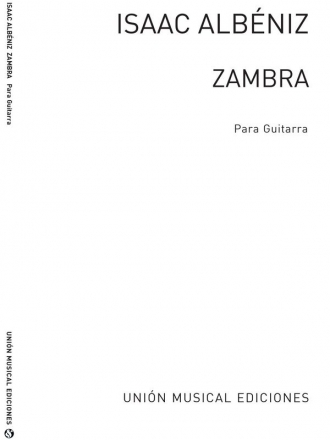 Isaac Albniz, Zambra Gitarre Buch