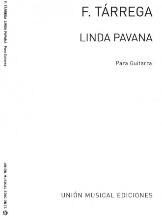 Francisco Tarrega, Linda Pavana Op.post Gitarre Buch