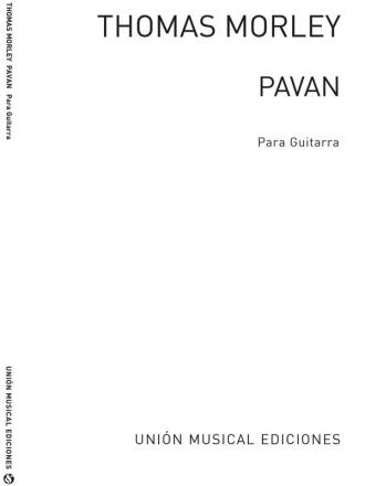 Thomas Morley, Pavan Gitarre Buch