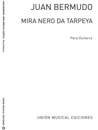 Mira Nero De Tarpeya Romance Viejo Gitarre Buch