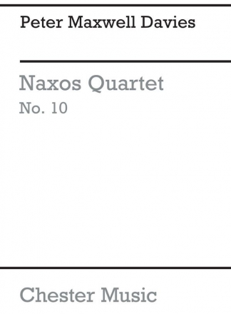 Peter Maxwell Davies: Naxos Quartet No.10 (Miniature Score) String Quartet Miniature Score