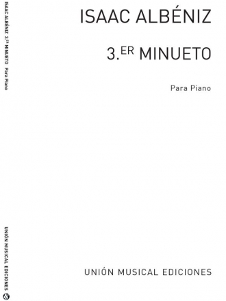 Isaac Albniz, Tercer Minuetto Piano Klavier Buch