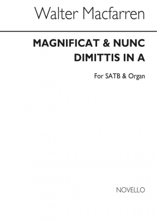 Walter Cecil MacFarren, Magnificat And Nunc Dimittis In A SATB and Organ Chorpartitur