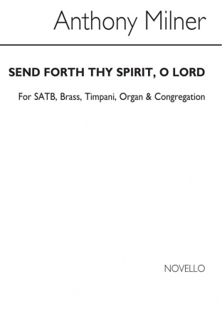 Anthony Milner, Send Forth Thy Spirit O Lord Unison Voices Chorpartitur