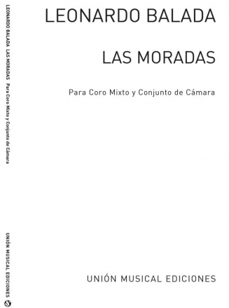 Las Moradas Transparencia Choral Chorpartitur