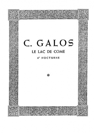 Giselle Galos, Nocturne (Le Lac De Come No.6) Klavier Buch