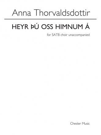 Heyr  Oss Himnum  for mixed chorus a cappella vocal score