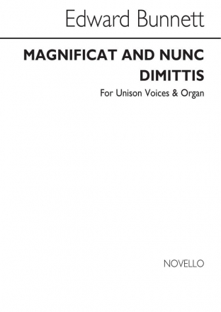 Edward Bunnett, Magnificat And Nunc Dimittis In A SATB and Organ Chorpartitur