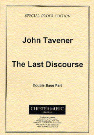 John Tavener, The Last Discourse Double Bass Buch