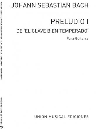 Preludio No.1 Clave Bien Temperado Volume 1 Gitarre Buch