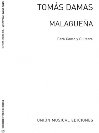 Malaguena Vocal and Guitar Partitur