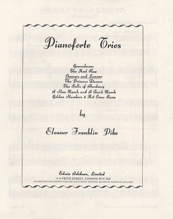 EF Pike: Oranges An Lemons Op.7 No.1 Piano Score