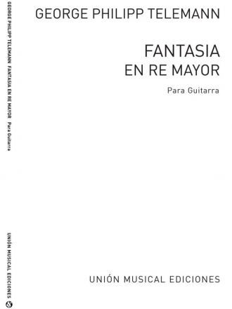 Fantasia En Re Mayor D Major Gitarre Buch