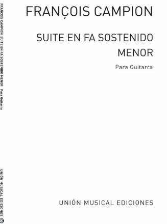 Suite En Fa Sostenido Menor Gitarre Buch