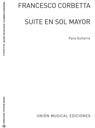 Suite En Sol Mayor Gitarre Buch