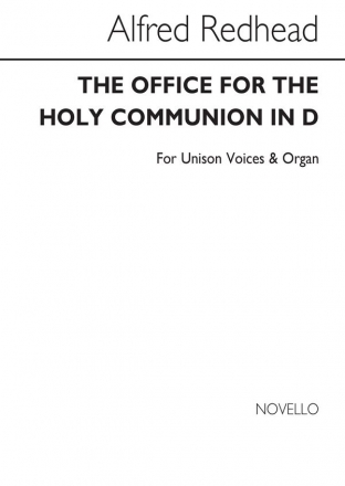 Alfred Redhead, The Office For The Holy Communion In D Unison Voice Organ Accompaniment Chorpartitur