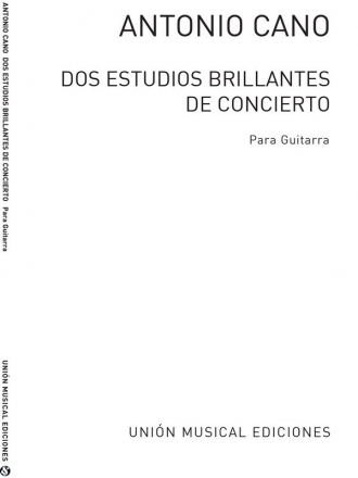 Dos Estudios Brillantes De Concierto Gitarre Buch