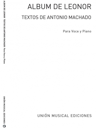 Album De Leonor: (Antonio Machado) Voice and Piano Vocal and Piano Buch