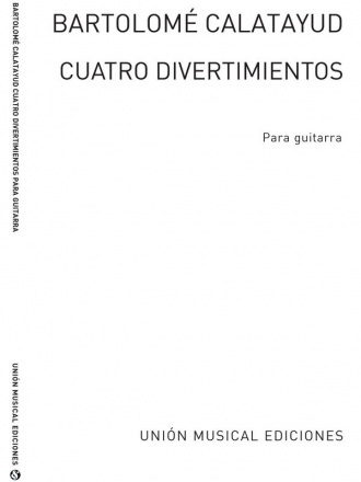 Cuatro Divertimentos for Guitar Gitarre Buch