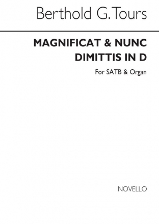 Berthold Tours, Magnificat And Nunc Dimitis In D SATB and Organ Chorpartitur