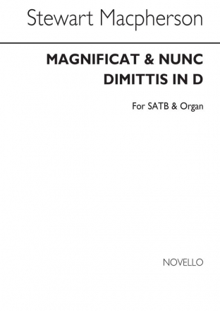 Stewart Macpherson, Magnificat And Nunc Dimittis In D SATB and Organ Chorpartitur