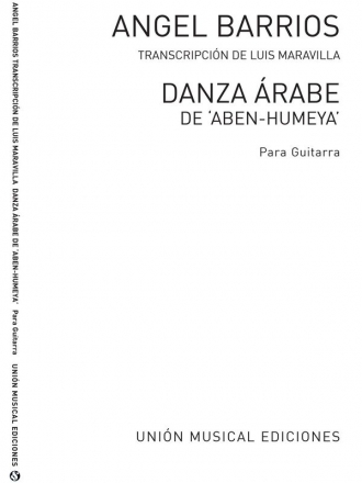 Aben Humeya Danza Arabe Gitarre Buch