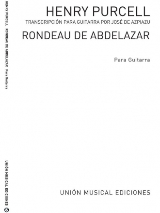 Rondeau de Abdelazar para guitarra