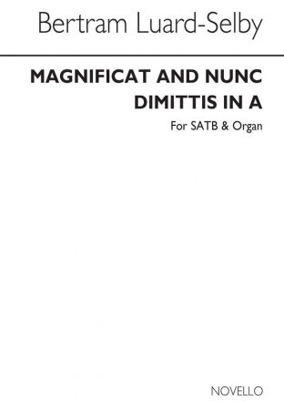 Magnificat and Nunc Dimittis in A for mixed choir and organ choral score