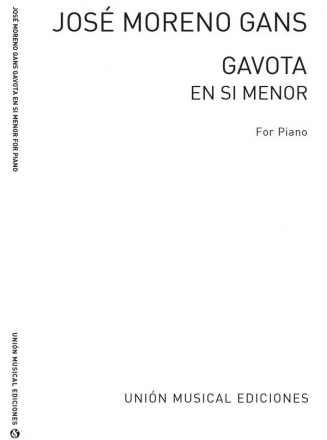 Gavota En Si Menor For Piano Klavier Buch