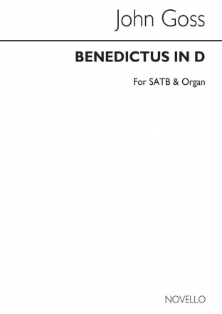 John Goss, Benedictus in D SATB and Organ Chorpartitur