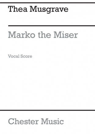 Thea Musgrave: Marko The Miser - A Play For Children (Vocal Score) Voice Vocal Score