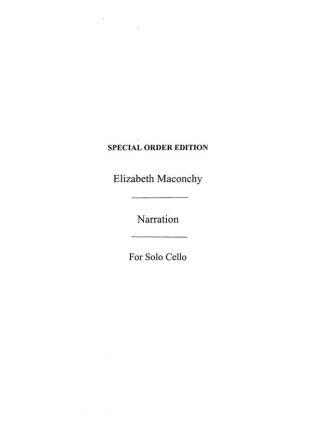 Elizabeth Maconchy, Narration (1984) Cello Buch