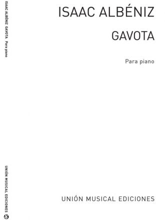 Isaac Albniz, Gavota No.1 From Suite Ancienne Op.54 For Piano Klavier Buch