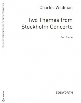 Wildman, C Two Themes From Stockholm Concerto Pf Orchestra Special Order Edition / Verlagskopie