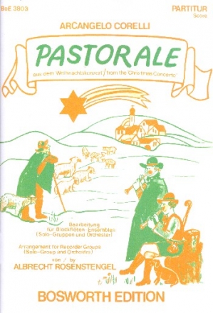 Pastorale aus dem Weihnachtskonzert fr Blockflten-Ensemble (7 Spieler) Partitur und Stimmen,  Archivkopie