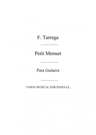 Petit Menuet Op.Post Guitar Gitarre Buch