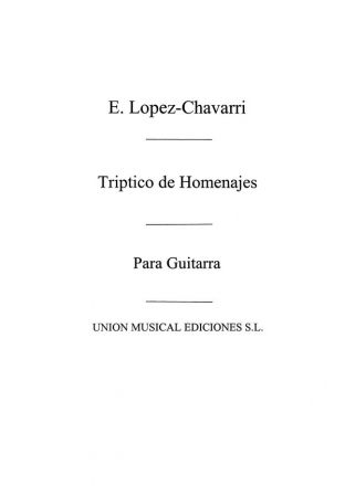 Triptico De Homenajes Gitarre Buch