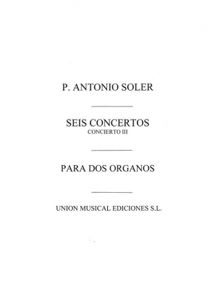 Concierto No.3 2 Organs or 2 Pianos Buch