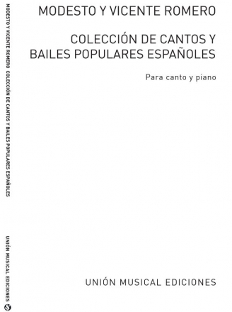 Coleccin De Cantos Y Bailes Populares Espanoles vol.1 para canto y piano