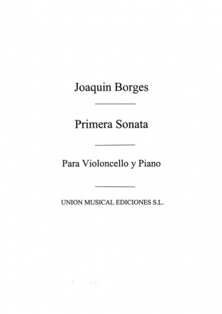 Raul Borges, Primera Sonata Cello und Klavier Buch