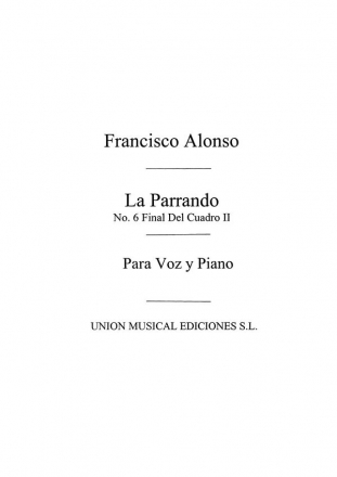 La Parranda No.6 Canto A Murcia Vocal and Piano Buch