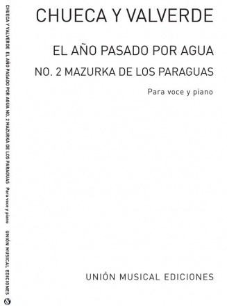 Mazurka De Al Ano Pasado Por Agua Opera, Voice and Piano Partitur